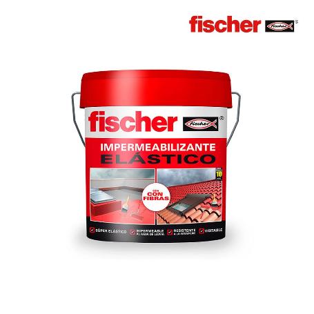 IMPERMEABILIZANTE 1KG ROJO C/FIBRAS 558428 FISCHER