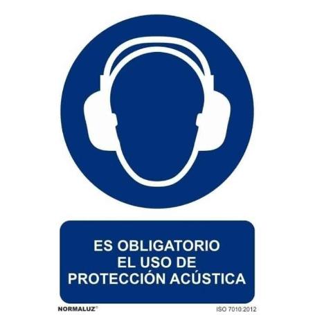 NORMALUZ SEÑAL 210X300 MM PVC USO PROTECCION ACUSTICA  RD20015