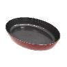 FUENTE HORNO OVAL RED 35X24X6 CM