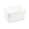 CESTA RATTAN 38X28 CM BLANCA