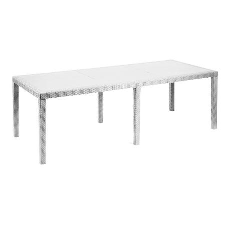 MESA RESINA QUEEN 220X90 CM BLANCA