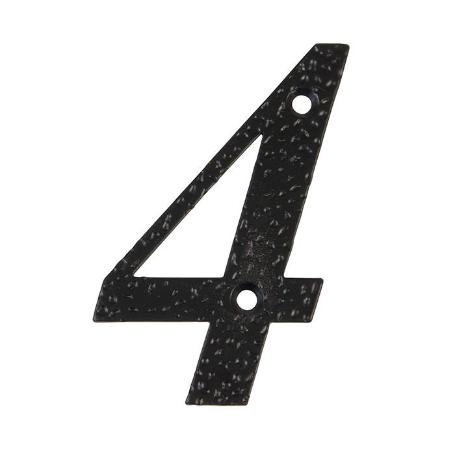 NUMERO 4 -M.4 NEGRO 10CM. DISPLAY