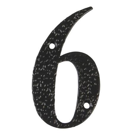 NUMERO 6 -M.4 NEGRO 10CM. DISPLAY