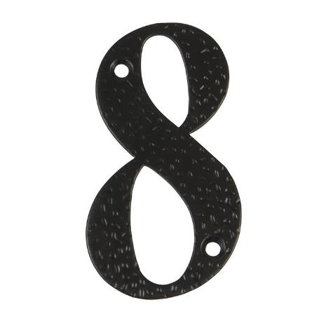 NUMERO 8 -M.4 NEGRO 10CM. DISPLAY