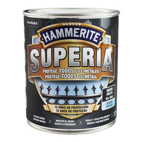 SUPERIA EFECTO FORJA LISO NEGRO 0.750 L