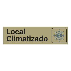 LETRERO LOCAL CLIMATIZADO 165X43 MM