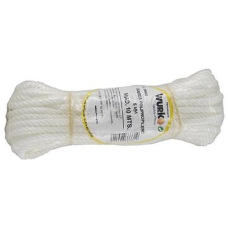 CUERDA POLIPROPILENO 5 MM ROLLO 10M