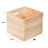 CAJA MADERA PINO SIN TAPA 300X300X300MM