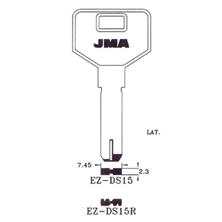 LLAVIN EZ-DS LATON 15R. SEGURIDAD B/10