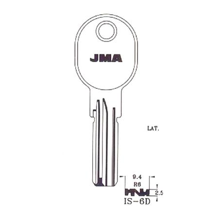 LLAVIN IS-6D LATON SEGURIDAD B/10