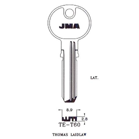 LLAVIN TE-T60 LATON SEGURIDAD B/10