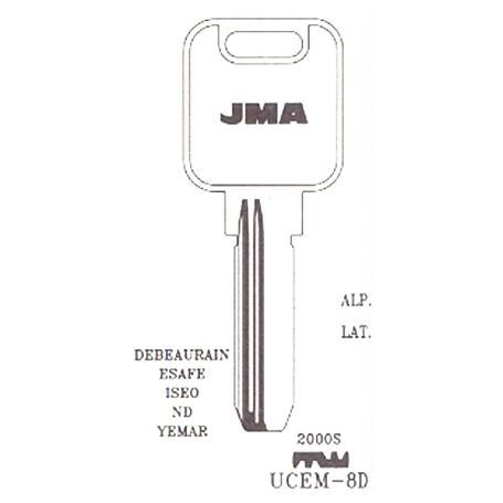 LLAVES JMA SEGURIDAD LATON MOD UCEM- 8D