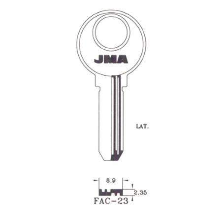 LLAVIN FAC-23 LATON SEGURIDAD B/10