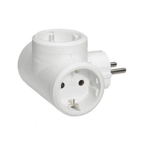 ADAPTADOR 3X2 P+T 16A BLANCO