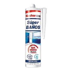 SILICONA SUPERBAÑOS BLANCA 280 563064 FISCHER