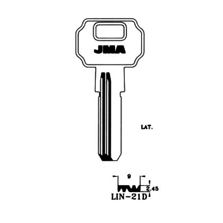 LLAVIN LIN-21D LATON SEGURIDAD B/10