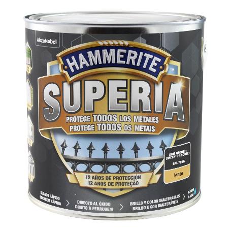 SUPERIA MATE GRIS OSCURO 2.5 L