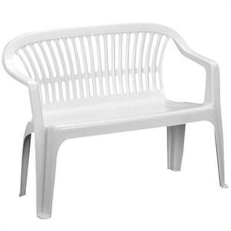 BANCO RESINA DIVA 114X55X82 CM BLANCO