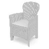 SILLON RESINA FOLIA BLANCO + COJIN