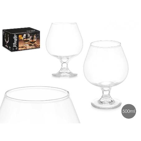 COPAS COÑAC 500 ML CAJA 6