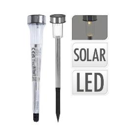 LUZ SOLAR PINCHO INOXIDABLE 33 CM