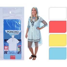 PONCHO ADULTOS TRANSPARENTE SURTIDO