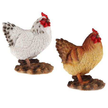 GALLINA RESINA 17X10X19 CM