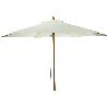 PARASOL MADERA 250 CM BLANCO