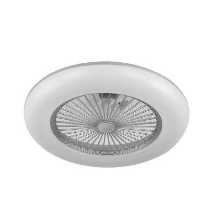 VENTILADOR TECHO PERI 72W PLATA 5 ASPAS