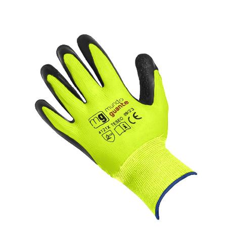 GUANTE SANDY NITRILO FLUORESCENTE T-M 8 PAR