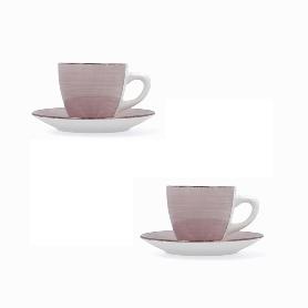 TAZAS CON PLATO VITA PEONI 22CL JUEGO 2