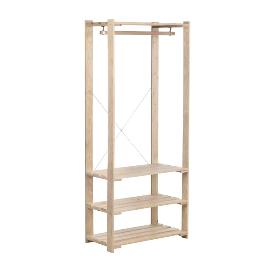 ESTANTE VESTIDOR EVOLUTION 4B PINO 174.5X37CM