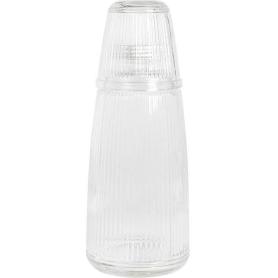 BOTELLA VIDRIO + VASO ROSCA 1 LITRO