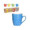 TAZAS MUG TEXTURAS 380ML 4 PIEZAS LOTE 4