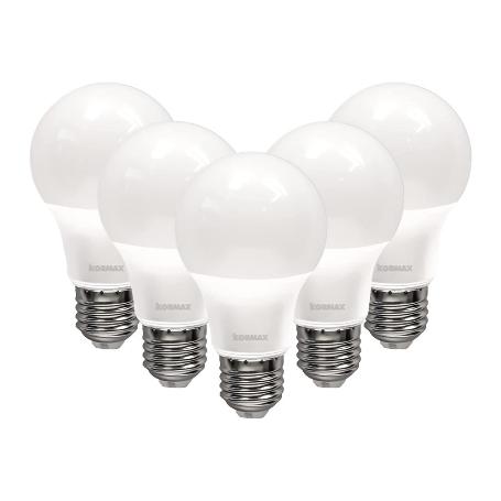 LAMPARA LED A60 E27 9W 4000K PACK-5