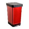 CUBO PEDAL SMART STEEL 25 LITROS ROJO