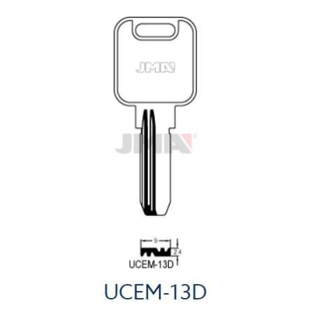 LLAVIN UCEM-13D ALPACA SEGURIDAD B/10