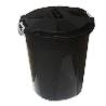 CUBO BASURA 50 L + TAPA NEGRO