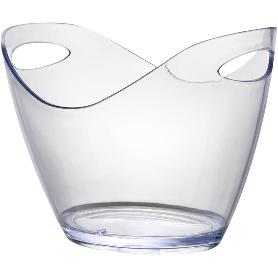 CUBO CHAMPAN ENFRIADOR TRANSPARENTE OVAL ASAS