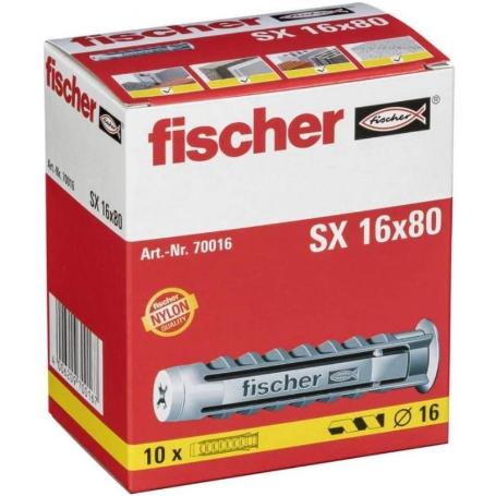 CAJA 10 TACO SX 16*80 70016 FISCHER