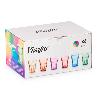 VASOS VIDRIO COLORES SURTIDOS 360 ML  CAJA 6