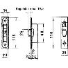 CERRADURA LINCE 5554 ALUMINIO   14 MM.