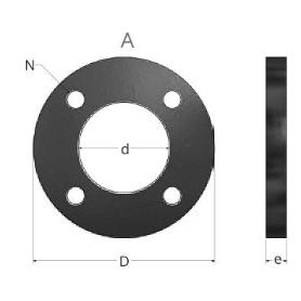 BRIDA PLANA ACERO RECUB. PPR 63 849300063 REBOCA