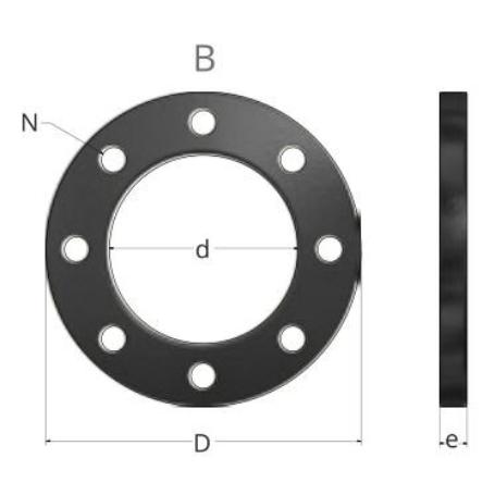 BRIDA PLANA ACERO RECUB. PPR 90 849300090 REBOCA