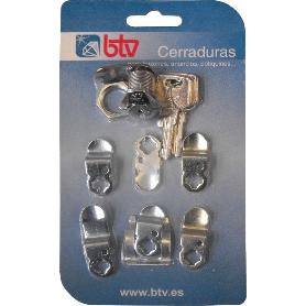 KIT CERRADURA NÂº1 CROMO 60001 BTV