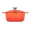 COCOTTE HIERRO ESMALTE NARANJA 4L LT013