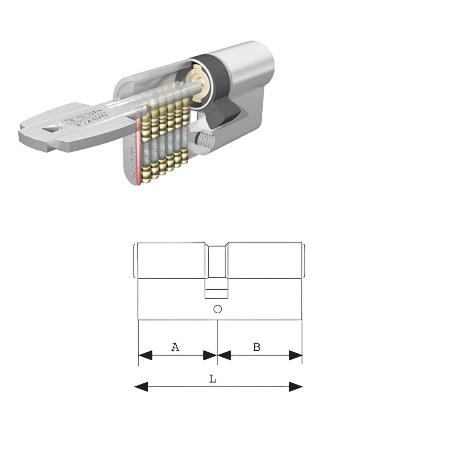 CILINDRO TESA SEGURIDAD T60 /35X35  LATONADO