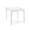 MESA RESINA RATAN BLANCA KING 80X80 CM.