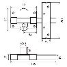 CERROJO SEGURIDAD FAC 946-RP/80 SERIE UVE DORADO ANTIBUMPING