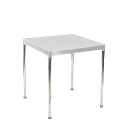 MESA APILABLE 70X70 CM ALUMINIO BLANCA 4026/1